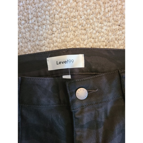 NWT Level 99 Womens Camo Cargo Utility Jogger Pants Size 29 (8) Ankle Zip - Picture 3 of 8